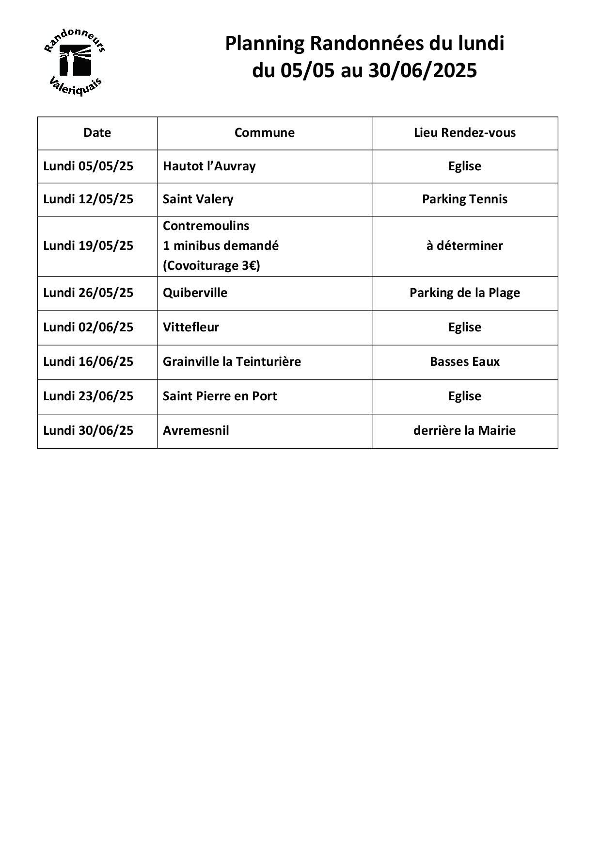 Plannings 2eme trimestre adherents2